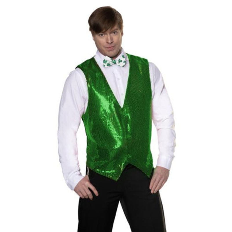 Sequin Vest - Green Green One Size Fits Most