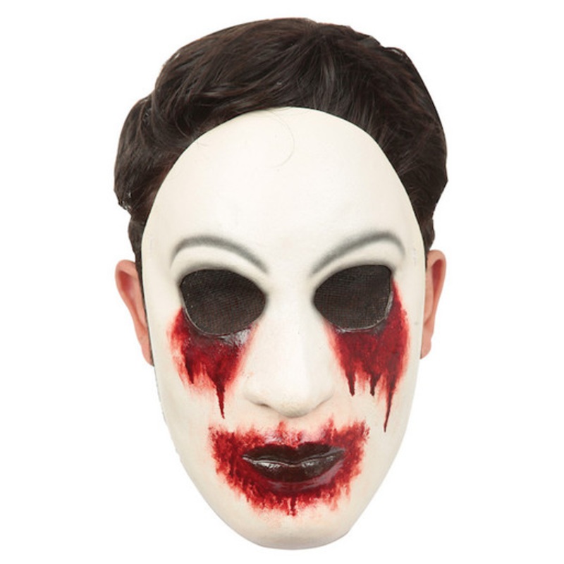 Creeypasta Zalgo Mask with Bleeding Eyes Frontal Only