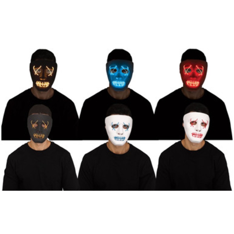 Illumo Mask Assortment Inspired by Purge Light up Mask Patchwork