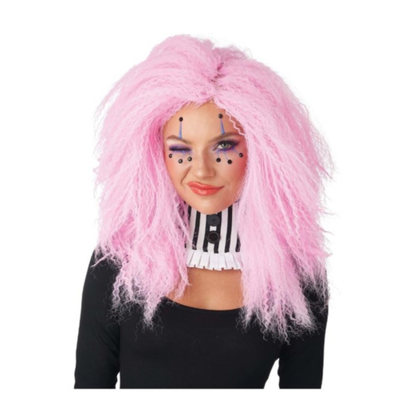 Crimped n' Kooky Pink Wig