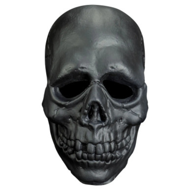 Don Post - Black Skull Mask (Vinyl) One Size Fits Most