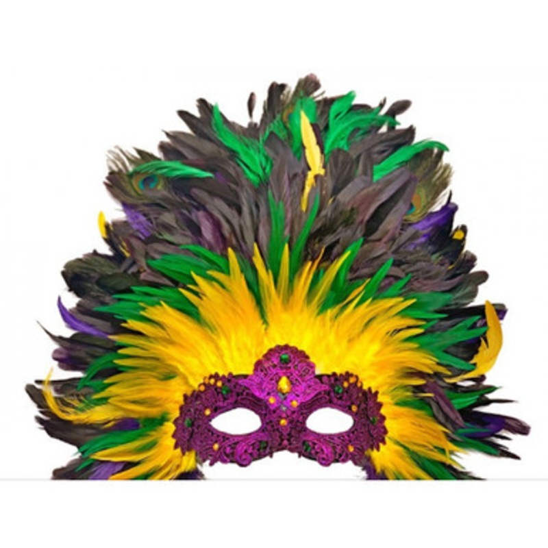 Maquesrate party feather mask
