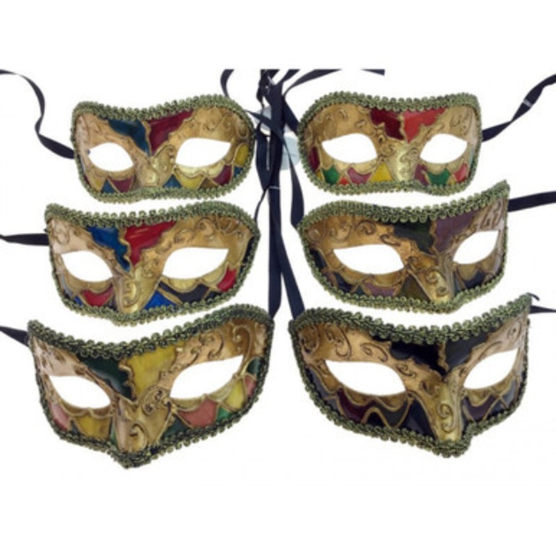 Multi-colored Venetian Mask