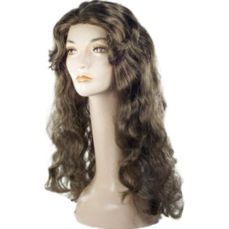 Showgirl Deluxe Clown Red Lacey Wig
