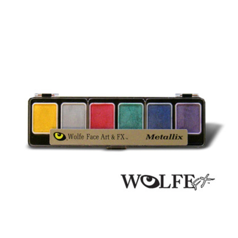 6  Color Face Paint Appetizer Metallix Wolfe
