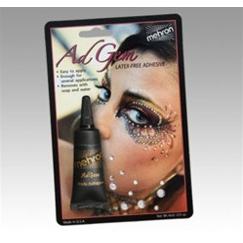 Adgem Adhesive with 12 Rhinestones Latex Free Adhesive