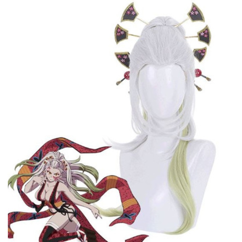 Anime Demon Slayer: Kimetsu no Yaiba Daki Cosplay Wigs