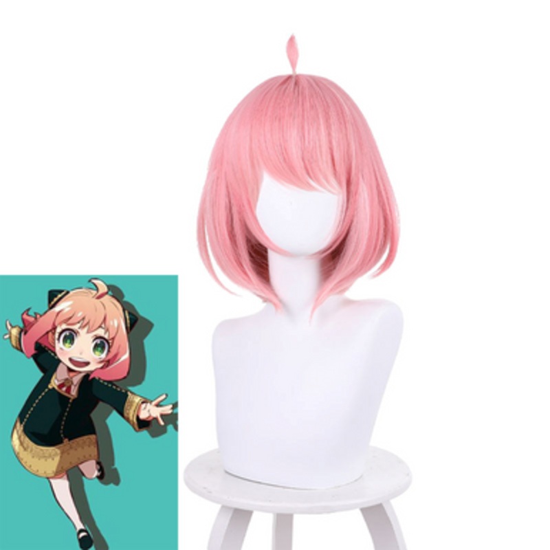 Anime SPYFAMILY Anya Forger Pink Cosplay Wigs