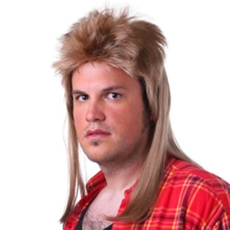 Mullet Wig Black One Size fits Most