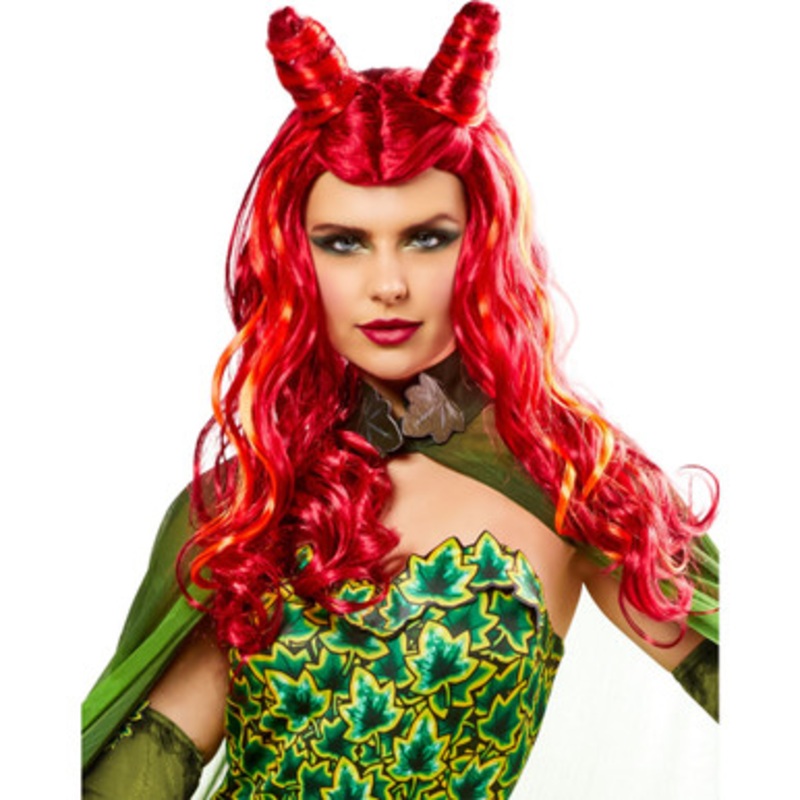 Poison Ivy Wig One Size Fits Most Red