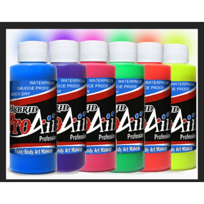 ProAiir Hybrid 2oz Waterproof Face/Body Airbrush Makeup Biohazard Blue H2