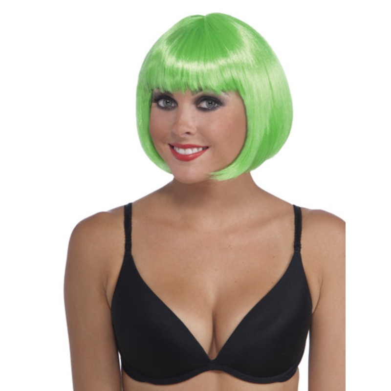 Wig Neon Bob Green