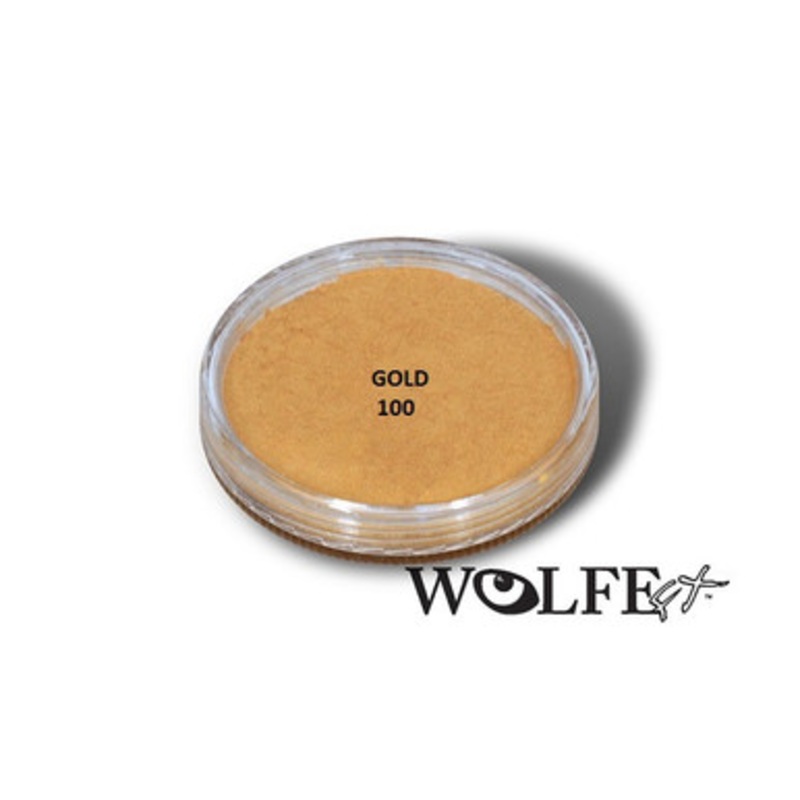 Wolfe Face Paint Hydrocolor Metallix 30g Water Bace Face Paint(PM1) Gold