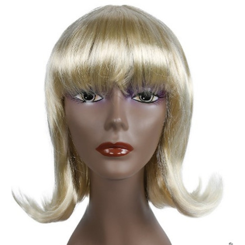 Women's 60s Platinum Blonde Flip Wig by Lacey Wig