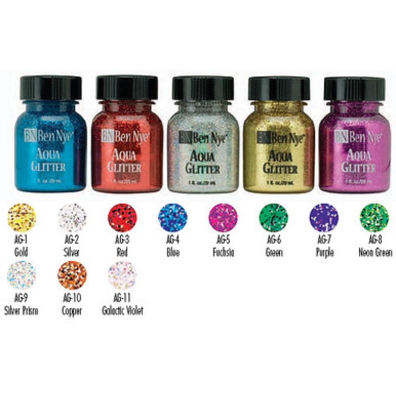 Aqua Glitter 1 fl oz / 29ml Assorted Colors Copper FW-9