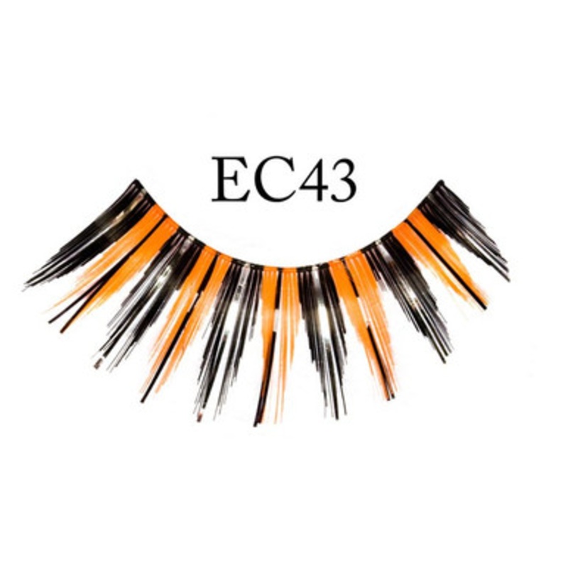 Eyelashes Orange and Black Peak Lash