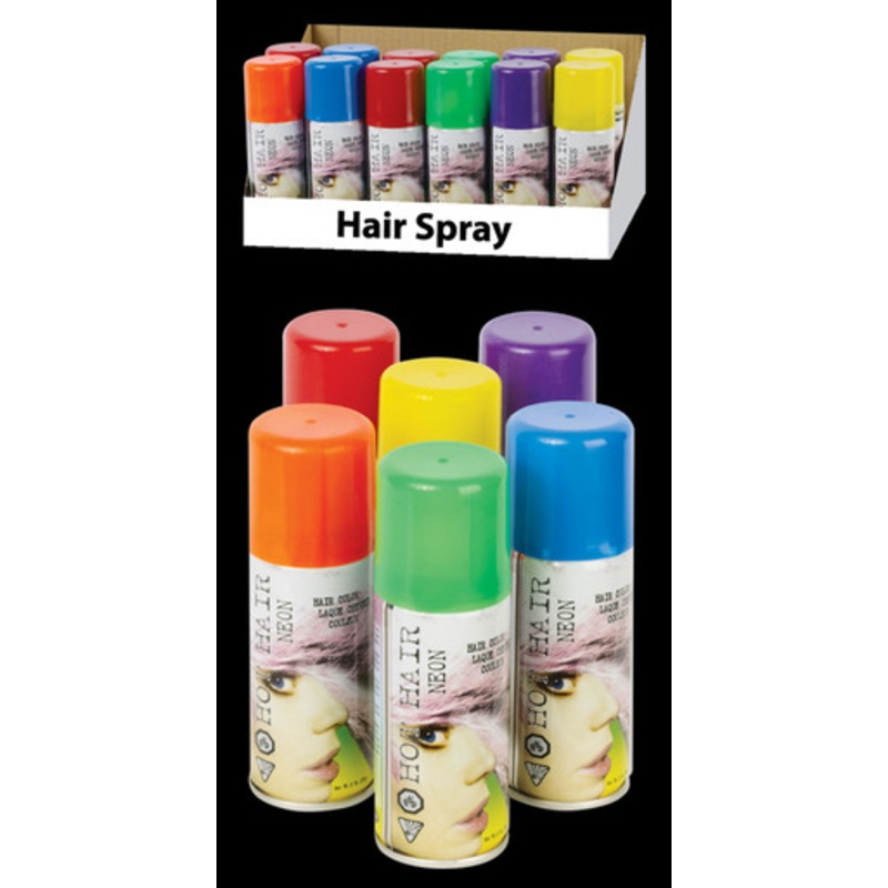 Fluorescent Hair Spray 2oz Red