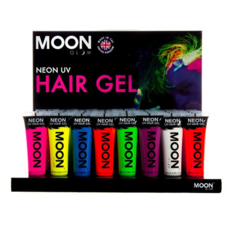 Intense Neon UV Hair Gel 20 ml / .68 fl oz Intense Neon Blue