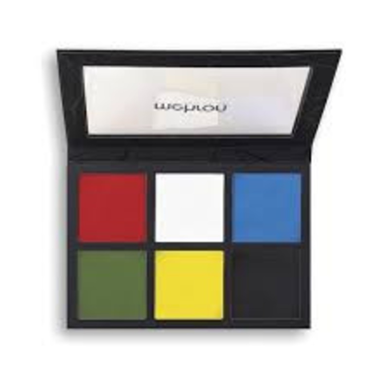 Mehron Edge 6 Color Palette Face And Body Makeup  Pastel Yellow