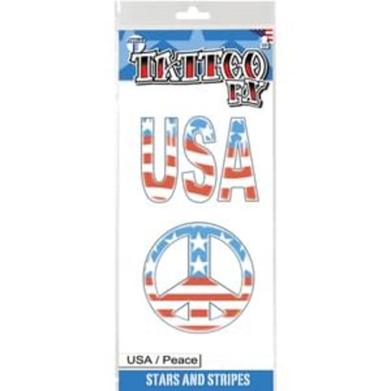 USA Peace Sign Tattoo