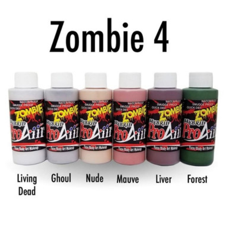 Zombie IV 4 Hybrid Colors Professional Body/FX Makeup