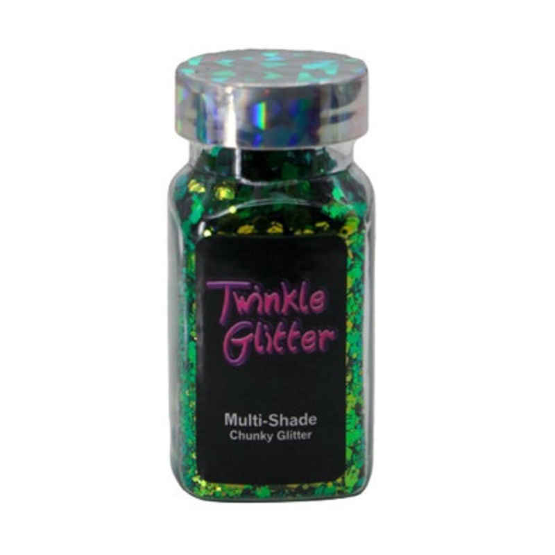80401  Chunky Holographic Glitte  Green