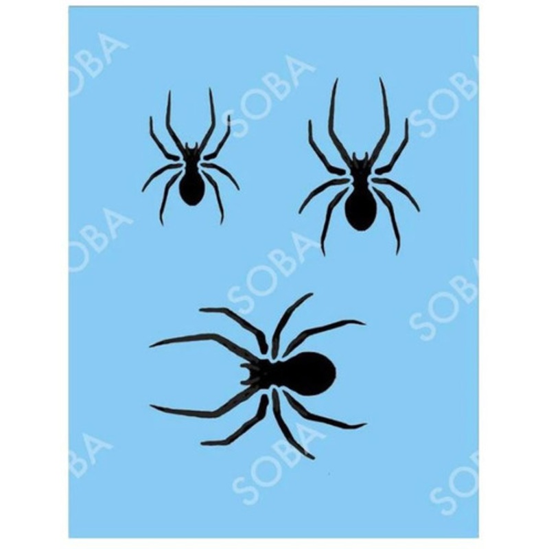 Long Spiders Stencil