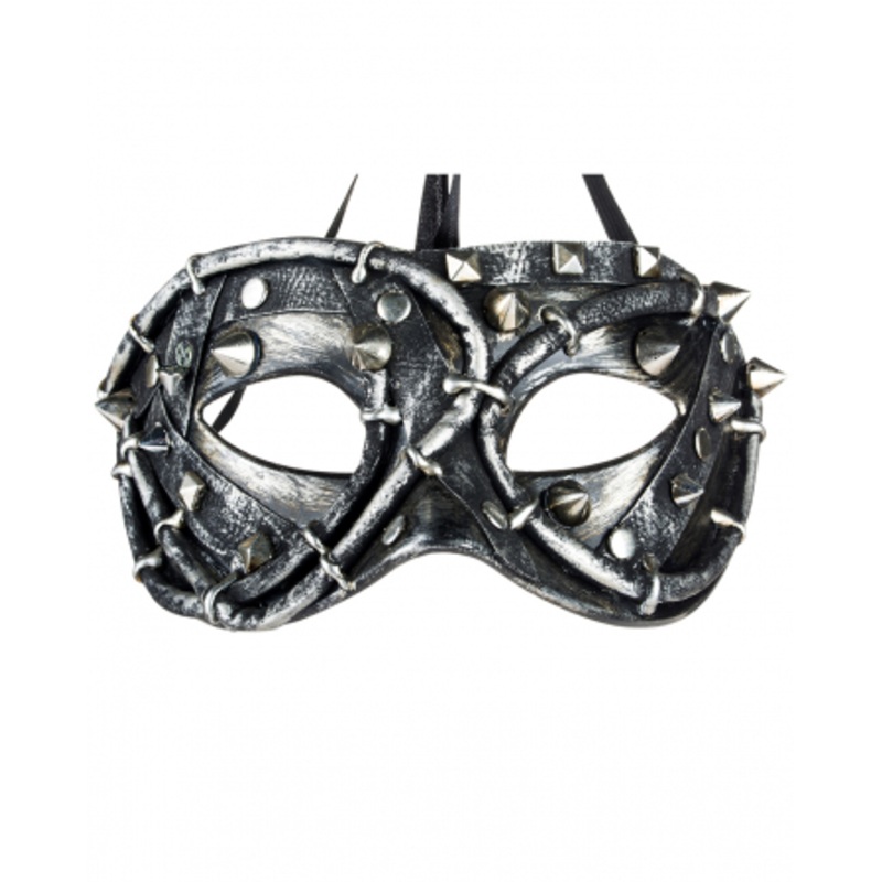 Techno Rose Steampunk Eye Mask With Studs