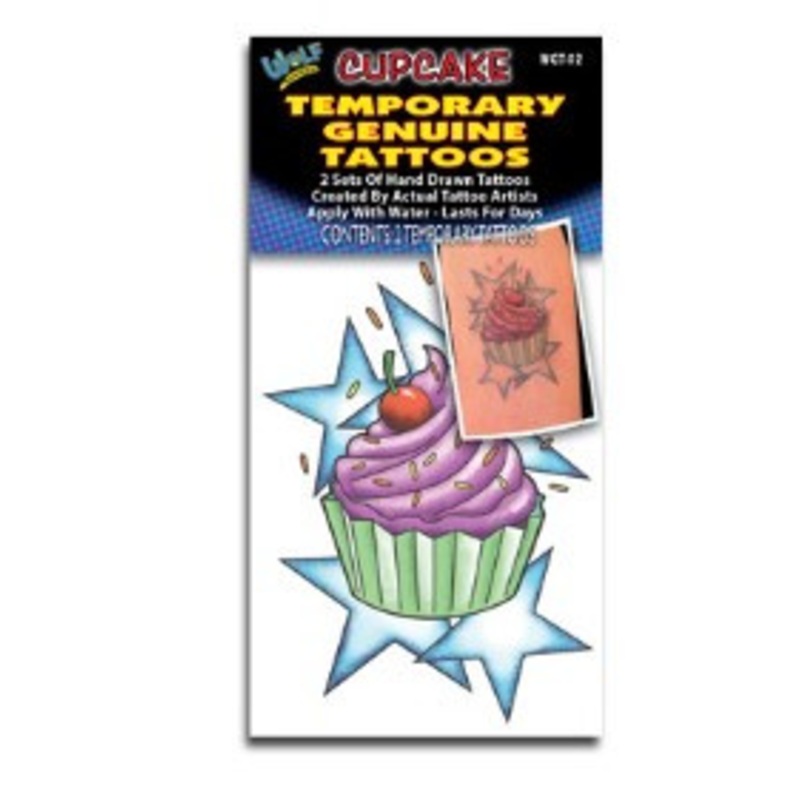 Temporary Genuine Tattoos - Cupcake