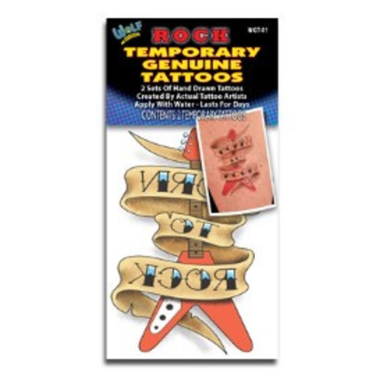 Temporary Genuine Tattoos - Rock