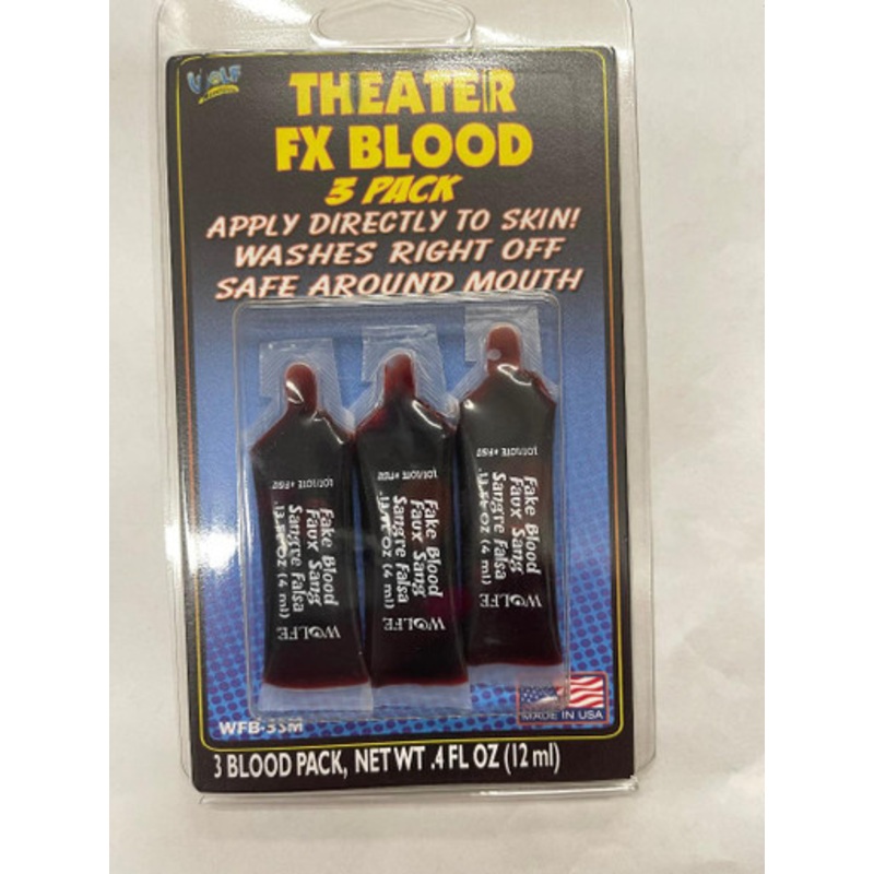 Theater FX Blood - 3 Pack Wolfe