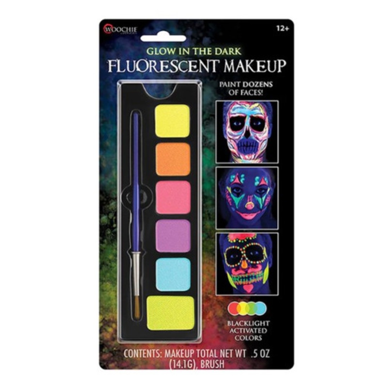 Woochie Glow-in-the-Dark Fluorescent 6-Color Palette