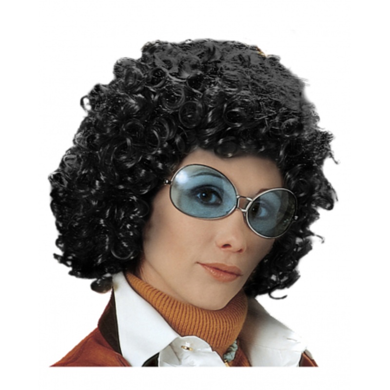 70s Curly Wig Beatrice - Black