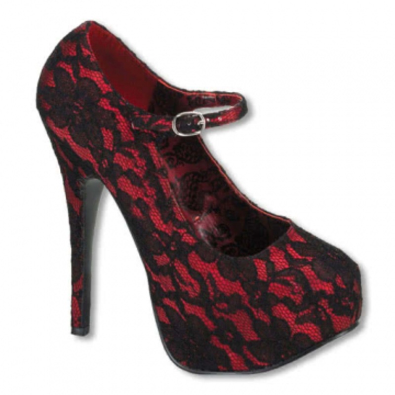 High heels with lace UK 5 US 7