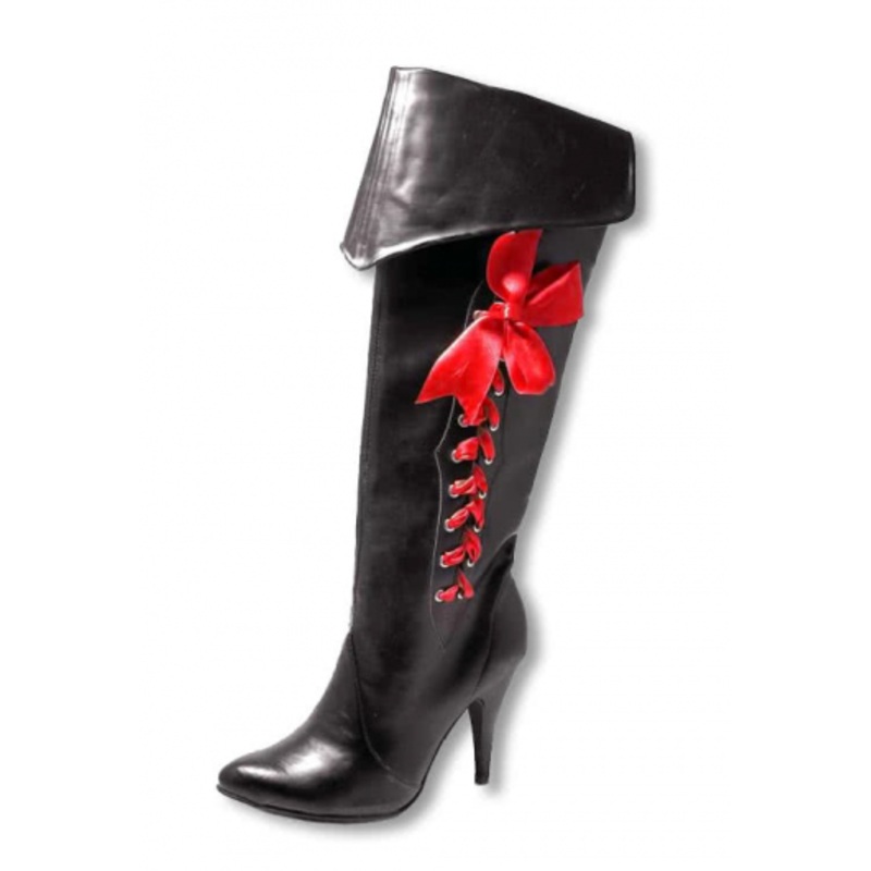 Pirate Boots With Red Bow 38
