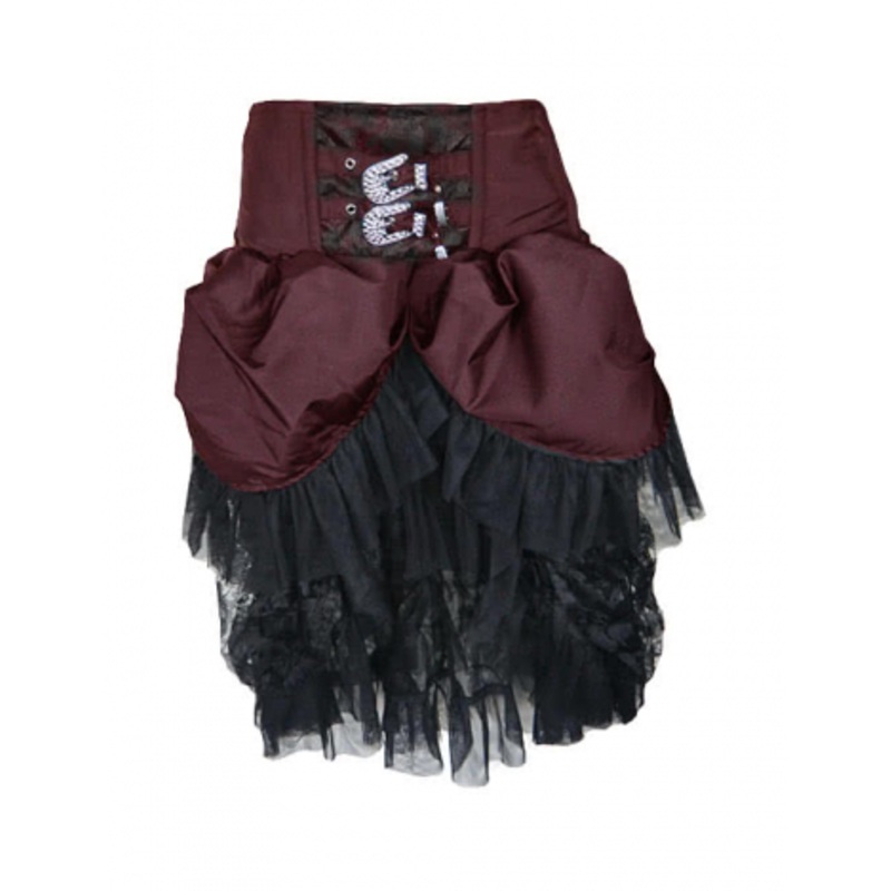 Tulle skirt with rhinestone application S / 36