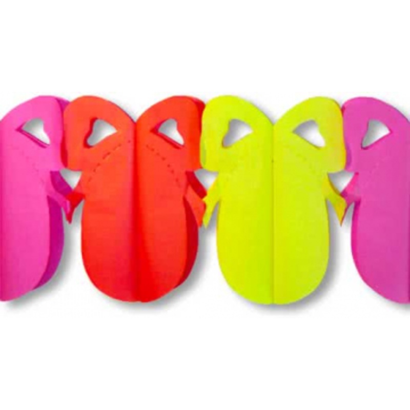 Easter Egg Garland Pink Yellow Red Small