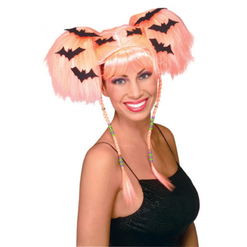 Neon Orange Witch Wig