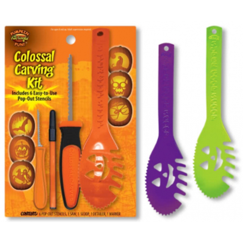 Pumpkin Carving Set With Templates