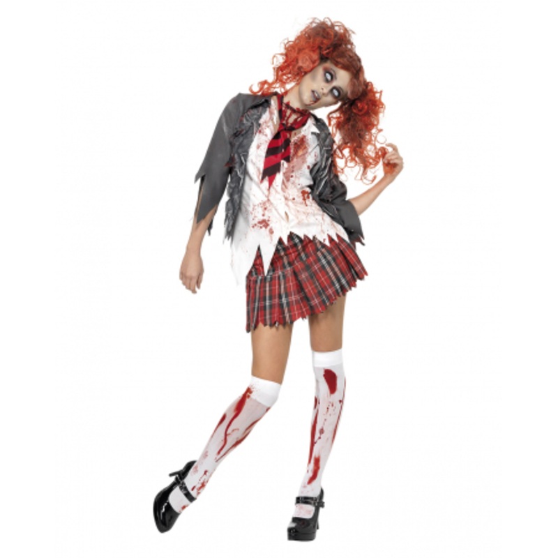 Zombie Schoolgirl Costume XS