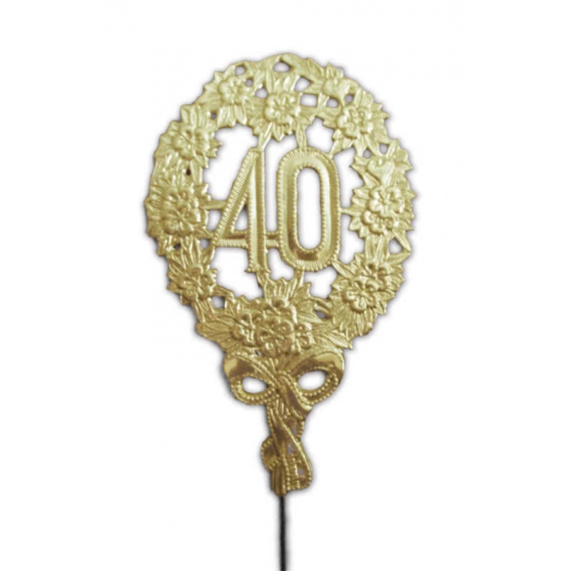 Anniversary number 40 gold