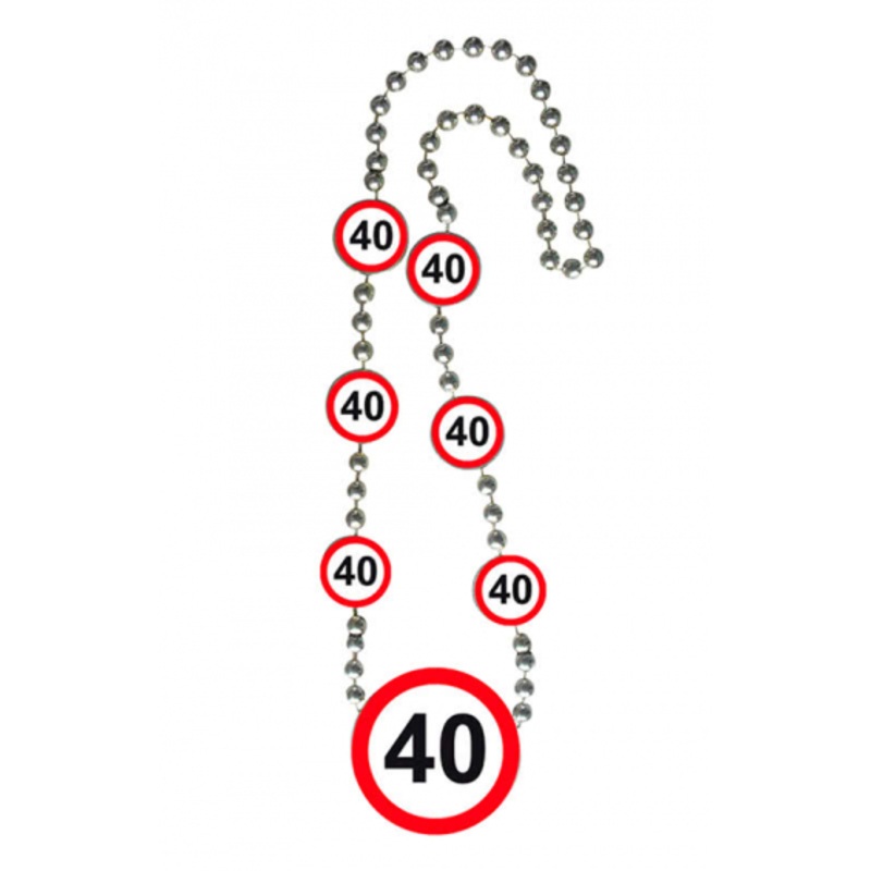 Chain traffic sign 40