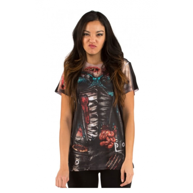 Corset Zombie Ladies T-Shirt S / German size 36