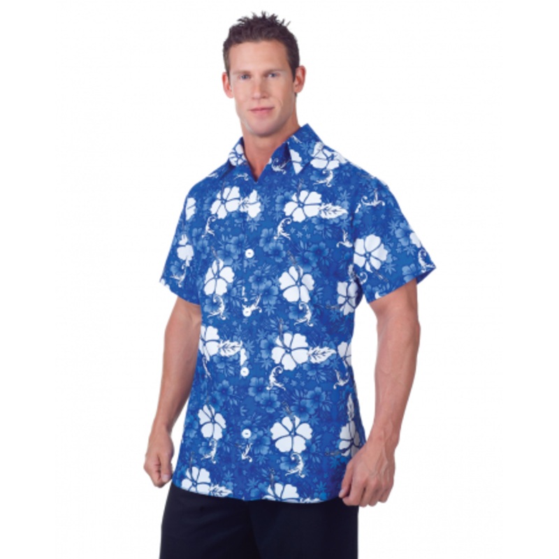 Hawaii Shirt Blue Plus Size XL