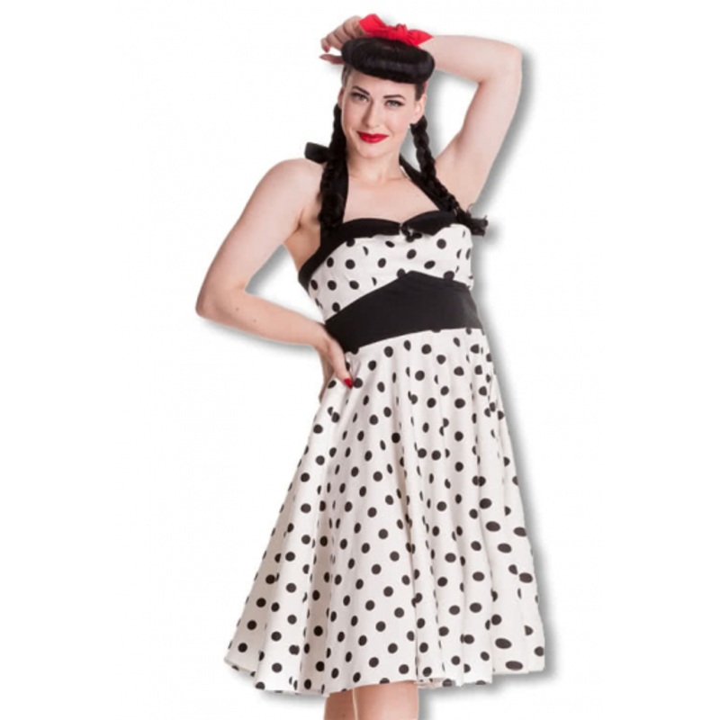 Polka Dot Halter Dress XXL