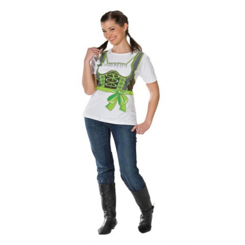 T-shirt green Dirndl Plus Size XL / 42