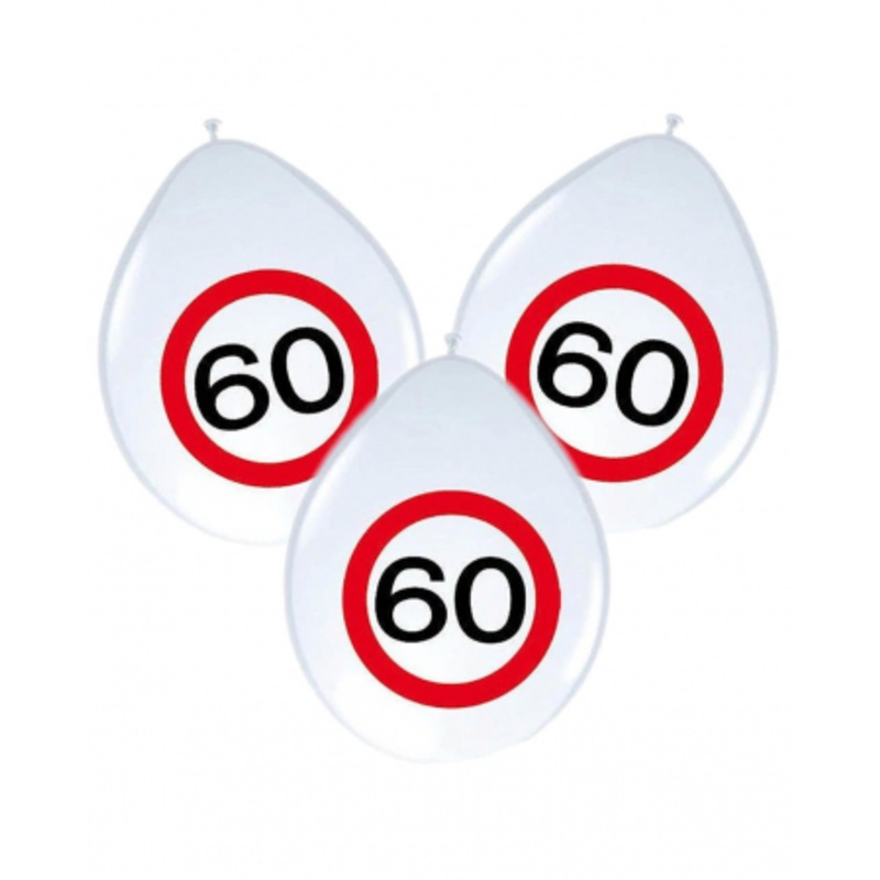 Balloons traffic sign 60