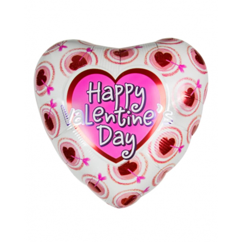 Happy Valentine's Day Heart Foil Balloon