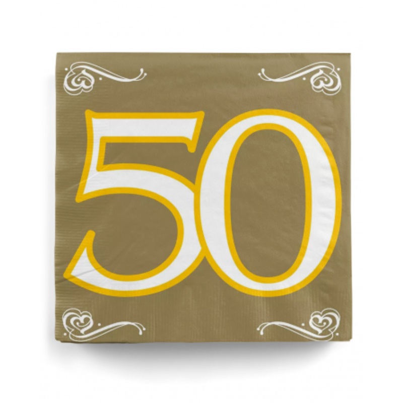 Napkins 50 gold