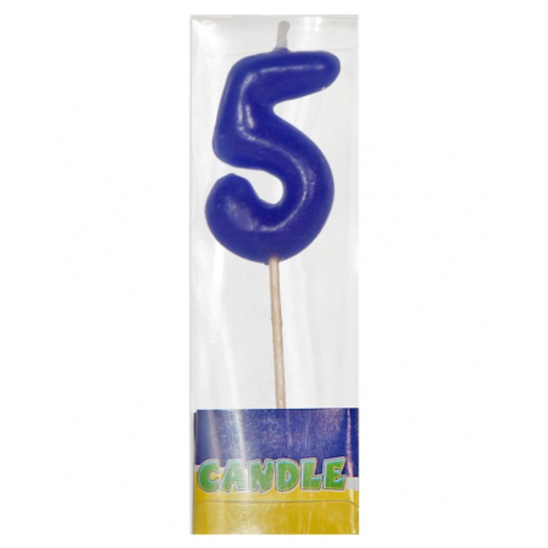Number candle at bar 5